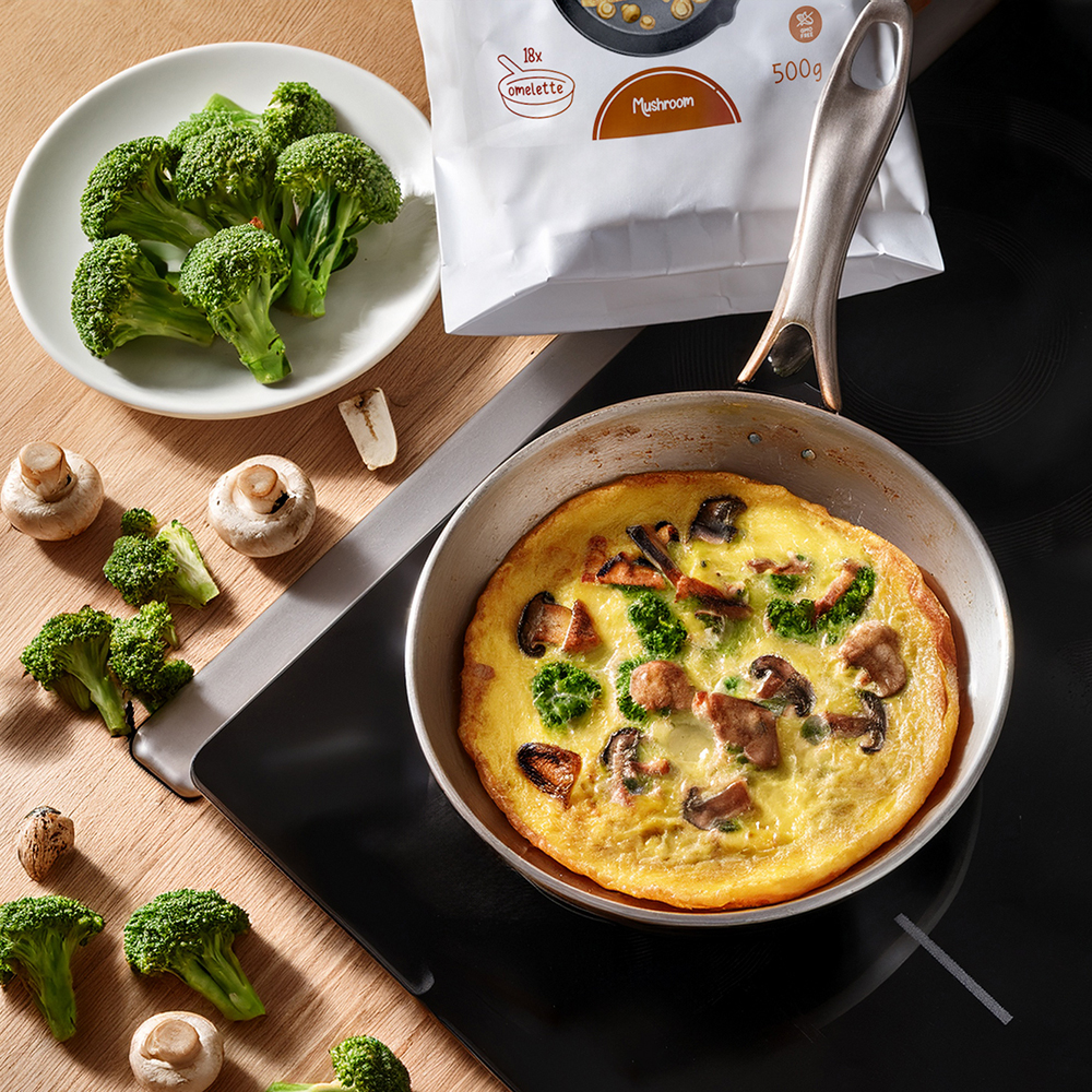 Tortilla con sabor a setas